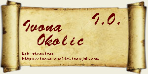 Ivona Okolić vizit kartica